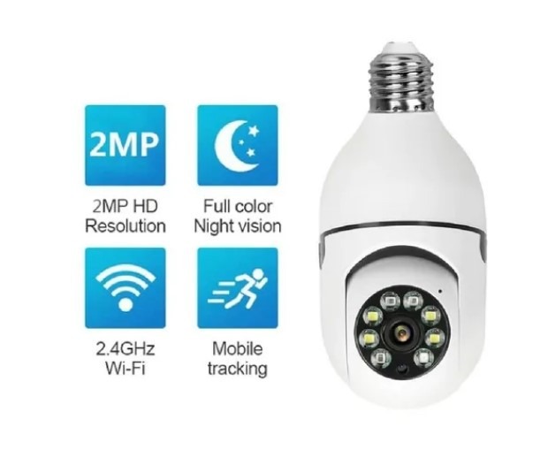 Miniatura 3 de Camara Bombillo 360 Inteligente Wifi